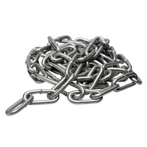 DIN763 Slabhra Nasc Fada Galbhánaithe