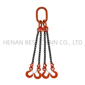 Slabhra Slabhra Ardaithe Agus Lashing Le Máistir Nasc Agus Clevis Hook
