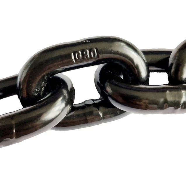 Welded Black Color G80 Alloy Steel Lifting Chain